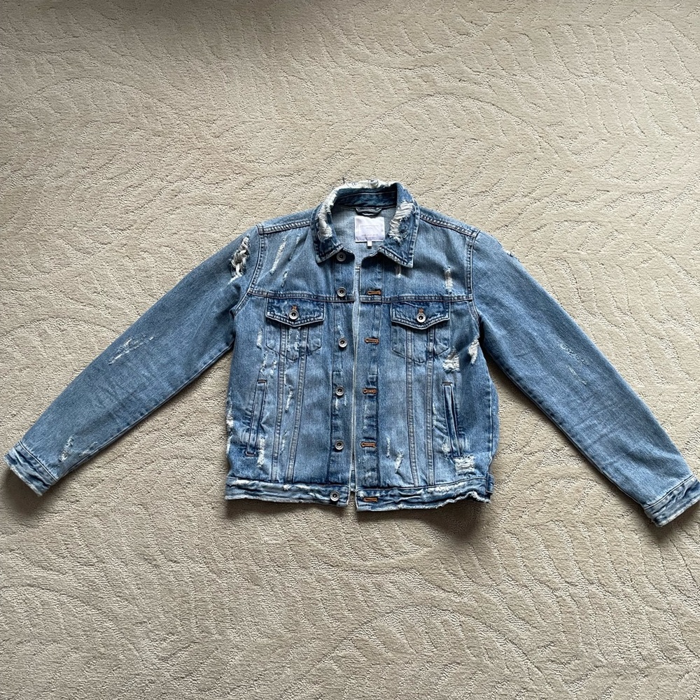 Zara Distressed Denim Jacket